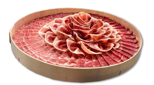 Jamón ibérico cortado a cuchillo